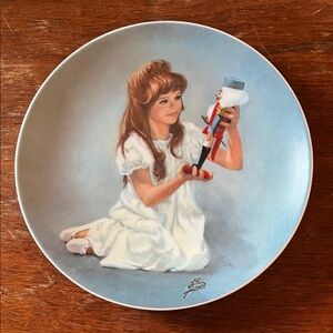 Clara and Nutcracker Plate By Shell Fisher